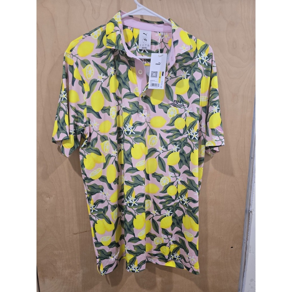 NWT Puma x AP Lemon Branch Polo Shirt M